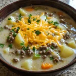 The Best Hamburger and Potato Soup Recipe