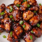 Crispy Air Fryer Teriyaki Chicken with a Sweet and Savory Glaze