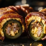 Armadillo Eggs Wrapped in Bacon