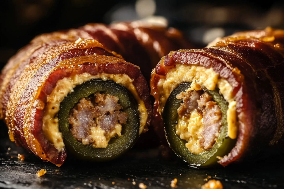 Armadillo Eggs Wrapped in Bacon