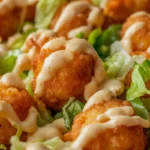 Big Mac Tater Tot Casserole with Lettuce and Sauce