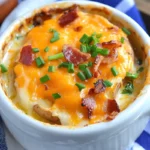 Chili’s Style Baked Potato Soup with Bacon and Cheese