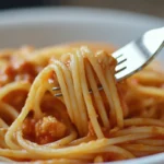 Creamy Crockpot Chicken Spaghetti