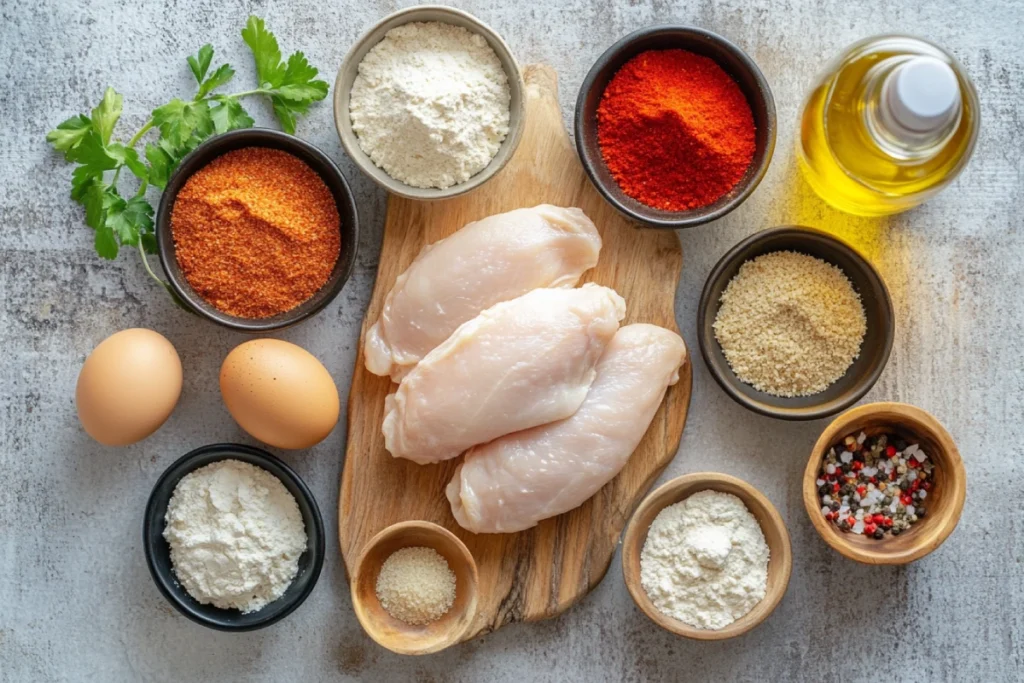  Ingredients for Crispy Air Fryer Chicken Bites