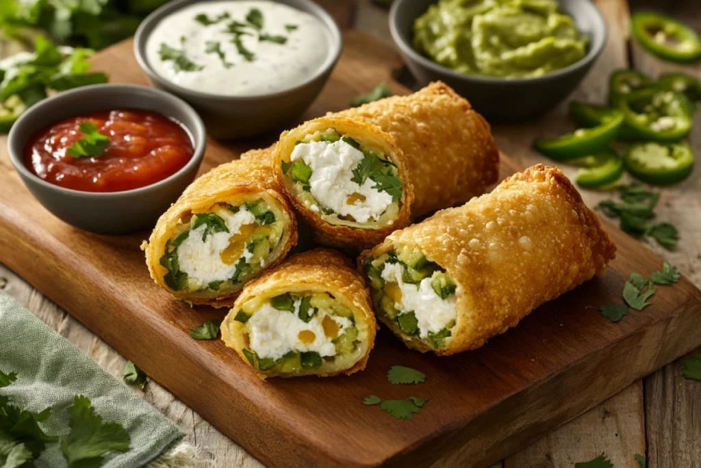 Crispy Goat Cheese and Jalapeño Egg Rolls