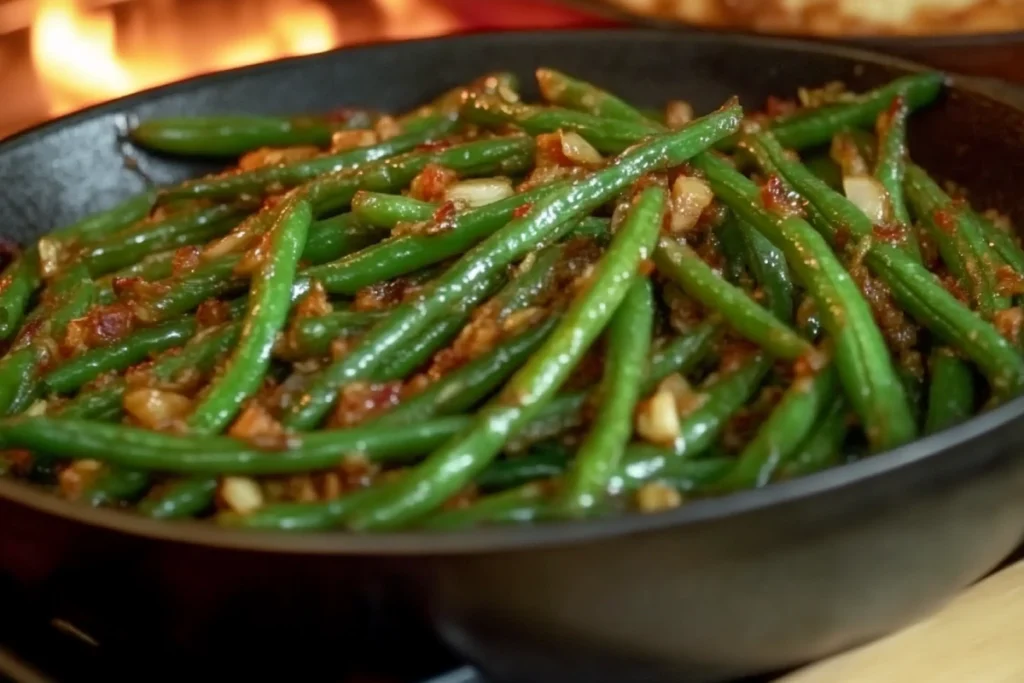 Sautéed Green Beans with Garlic and Shallots