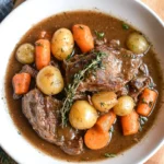 Slow Cooker Venison Roast with Potatoes and Carrots