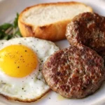 Venison Breakfast Sausage with Fried Eggs