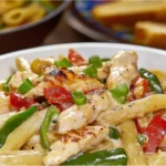 Rattlesnake Pasta Dish with Creamy Sauce