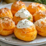 Sweet Potato Puffs with a Fresh Herb Garnish